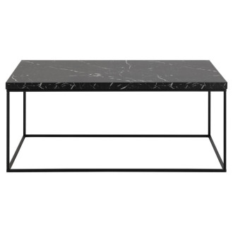 Stolik prostokątny Barossa 110x55cm czarny marmur / czarny Actona