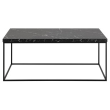 Stolik prostokątny Barossa 110x55cm czarny marmur / czarny Actona