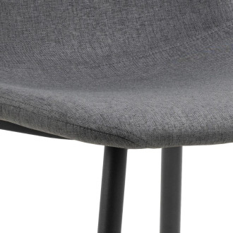 Krzesło tapicerowane Celia ciemny szary / czarny Actona