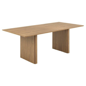 Stół fornirowany na frezowanej podstawie Colima 210x100cm dąb dziki Actona