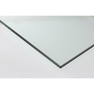 Stół szklany okrągły Heaven 119cm przeźroczysty / czarny Actona