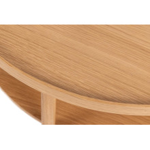Stolik okrągły  z półką Banbury 80cm dąb Actona