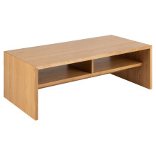 Stolik fornirowany z półką w stylu japandi Arlon 120x60cm dąb Actona