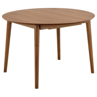 Stół okrągły fornirowany rozkładany Montreux 115-154cm orzech Actona