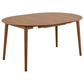 Stół okrągły fornirowany rozkładany Montreux 115-154cm orzech Actona