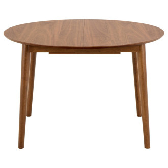 Stół okrągły fornirowany rozkładany Montreux 115-154cm orzech Actona