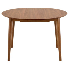 Stół okrągły fornirowany rozkładany Montreux 115-154cm orzech Actona