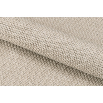 Krzesło tapicerowane na beżowych nogach Eleonor beżowe tkanina Basel 24 Actona