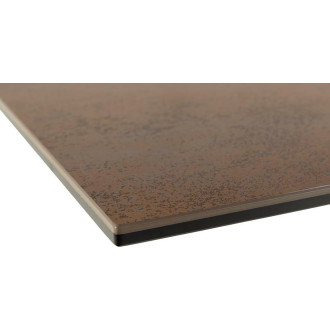 Stół ceramiczny rozkładany Irwine 168-210x90cm brązowy / czarny Actona