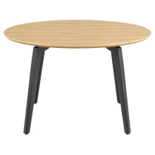 Stół okrągły Cadiz 120cm dąb / czarny Actona