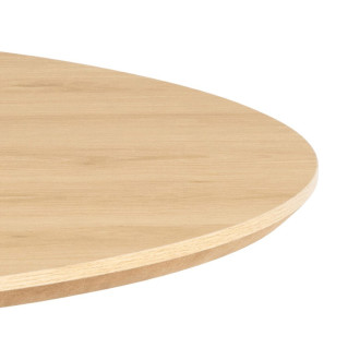 Stół okrągły Cadiz 120cm dąb / czarny Actona