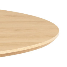 Stół okrągły Cadiz 120cm dąb / czarny Actona