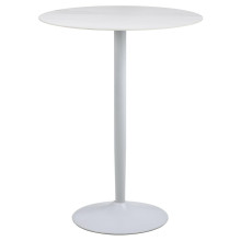 Stół barowy ceramiczny na jednej nodze Malta 80cm biały unico matowy Actona