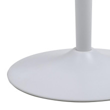 Stół barowy ceramiczny na jednej nodze Malta 80cm biały unico matowy Actona