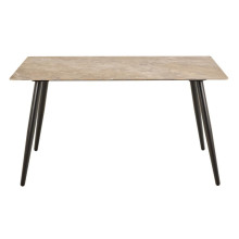 Stół prostokątny z ceramicznym blatem Wicklow 140x80cm brązowy polerowany Aberta Actona
