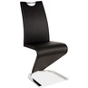 Krzesło nowoczesne z ekoskóry H-090 czarne Signal do jadalni, kuchni i salonu.
