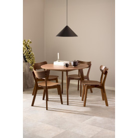 Stół okrągły fornirowany Roxby 105cm orzech Actona
