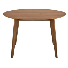 Stół okrągły fornirowany Roxby 105cm orzech Actona