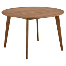 Stół okrągły fornirowany Roxby 105cm orzech Actona