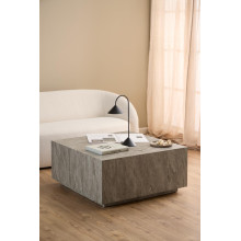 Stolik kawowy kwadratowy "kostka" Dice 90x90cm szary marmur Actona