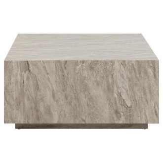 Stolik kawowy kwadratowy "kostka" Dice 90x90cm szary marmur Actona