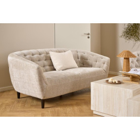 Sofa 2-osobowa pikowana Ria 191cm beżowa Juto 4 Actona