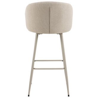 Krzesło barowe tapicerowane Eleanor H78cm beżowe tkanina Basel 24 Actona