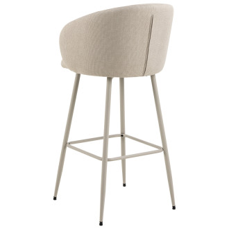 Krzesło barowe tapicerowane Eleanor H78cm beżowe tkanina Basel 24 Actona