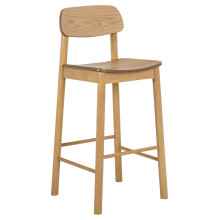Krzesło barowe drewniane Barlow H74,2cm dąb naturalny Actona