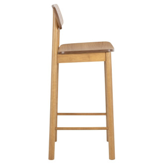 Krzesło barowe drewniane Barlow H74,2cm dąb naturalny Actona