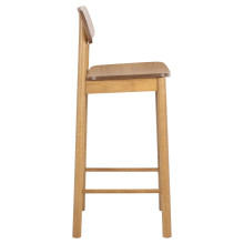Krzesło barowe drewniane Barlow H74,2cm dąb naturalny Actona