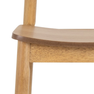 Krzesło barowe drewniane Barlow H74,2cm dąb naturalny Actona