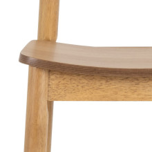 Krzesło barowe drewniane Barlow H74,2cm dąb naturalny Actona