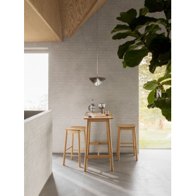 Stołek barowy drewniany Barlow H74cm dąb naturalny Actona 2
