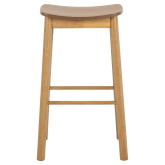 Stołek barowy drewniany Barlow H74cm dąb naturalny Actona
