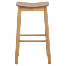 Stołek barowy drewniany Barlow H74cm dąb naturalny Actona