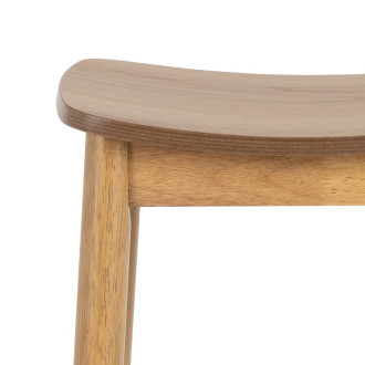 Stołek barowy drewniany Barlow H74cm dąb naturalny Actona