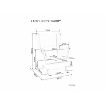 Fotel welurowy Chesterfield Lady Velvet Signal - Rudy
