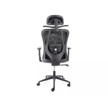 Fotel biurowy ergonomiczny z zagłówkiem Q-080M czarny Signal