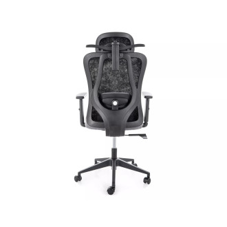 Fotel biurowy ergonomiczny z zagłówkiem Q-080M czarny Signal