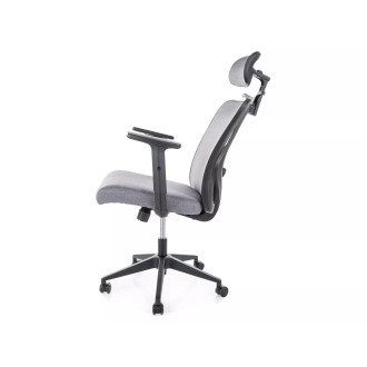Fotel biurowy ergonomiczny z zagłówkiem Q-080M szary Signal
