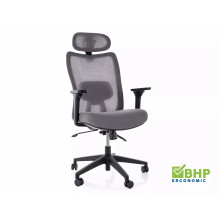 Fotel ergonomiczny z zagłówkiem Q-724 szary Signal