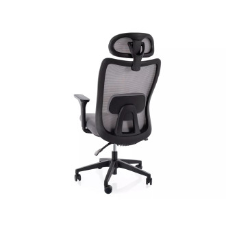 Fotel ergonomiczny z zagłówkiem Q-724 szary Signal
