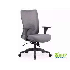 Fotel ergonomiczny z siatki Q-724 szary Signal