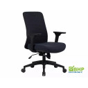 Fotel pracowniczy ergonomiczny z regulacją Q-744 czarny Signal