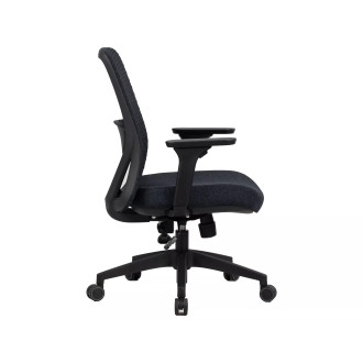 Fotel pracowniczy ergonomiczny z regulacją Q-744 czarny Signal