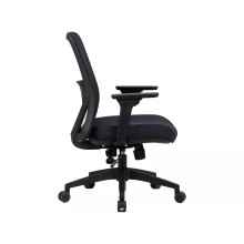 Fotel pracowniczy ergonomiczny z regulacją Q-744 czarny Signal
