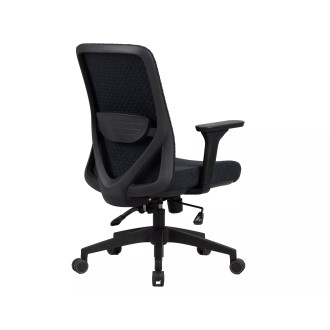 Fotel pracowniczy ergonomiczny z regulacją Q-744 czarny Signal