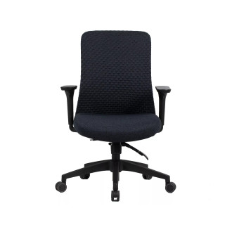Fotel pracowniczy ergonomiczny z regulacją Q-744 czarny Signal