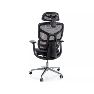 Fotel biurkowy ergonomiczny z siatki EQ-1 czarny Signal